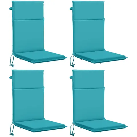 vidaXL Coussin de chaise à dossier haut GEMERT 4 pc 100 % polyester – 426127 – image 1