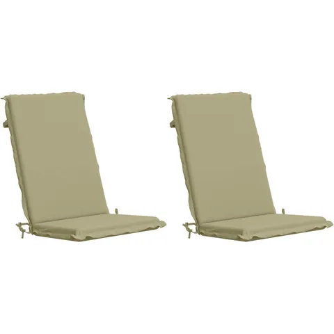vidaXL Coussin de chaise à dossier haut GEMERT 2 pc 100 % polyester – 427070 – image 1