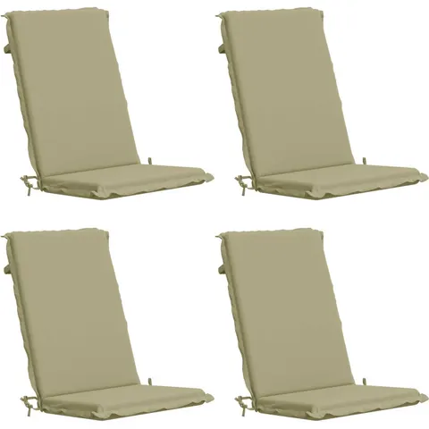 vidaXL Coussin de chaise à dossier haut GEMERT 4 pc 100 % polyester – 427087 – image 1