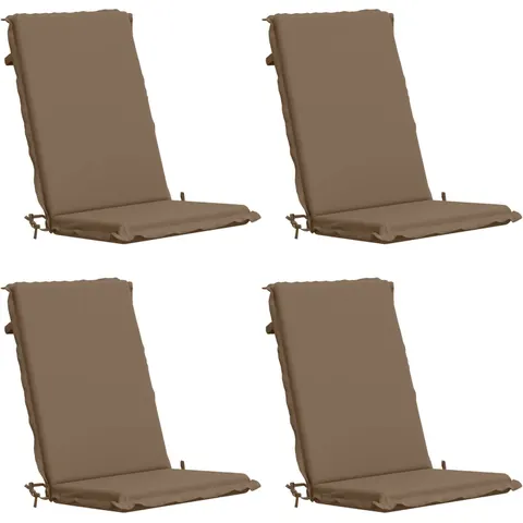 vidaXL Coussin de chaise à dossier haut GEMERT 4 pc 100 % polyester – 427117 – image 1