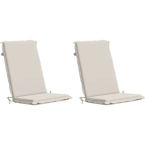vidaXL Coussin de chaise à dossier haut GEMERT 2 pc 100 % polyester – 427131 – image 1