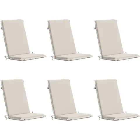vidaXL Coussin de chaise à dossier haut GEMERT 6 pc 100 % polyester – 427155 – image 1
