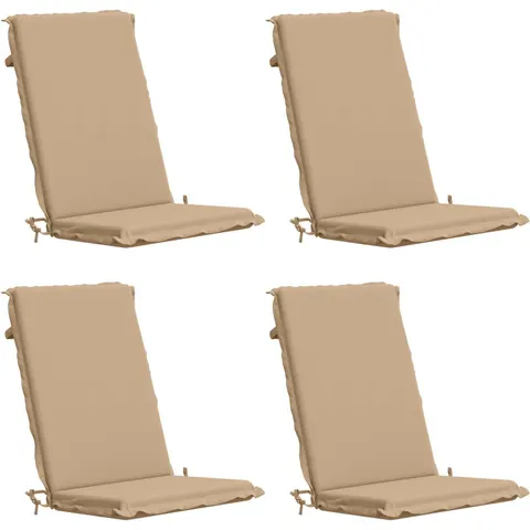 vidaXL Coussin de chaise à dossier haut GEMERT 4 pc 100 % polyester – 427179 – image 1