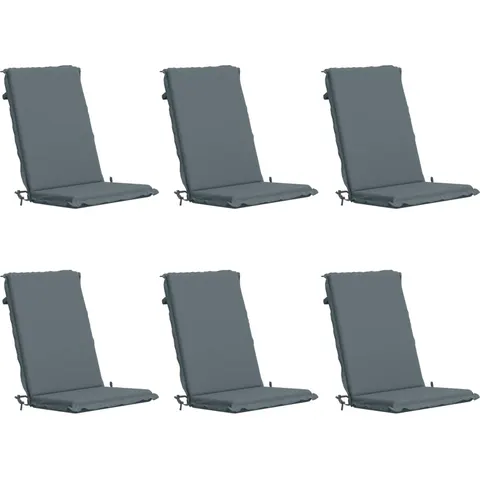 vidaXL Coussin de chaise à dossier haut GEMERT 6 pc 100 % polyester – 427216 – image 1