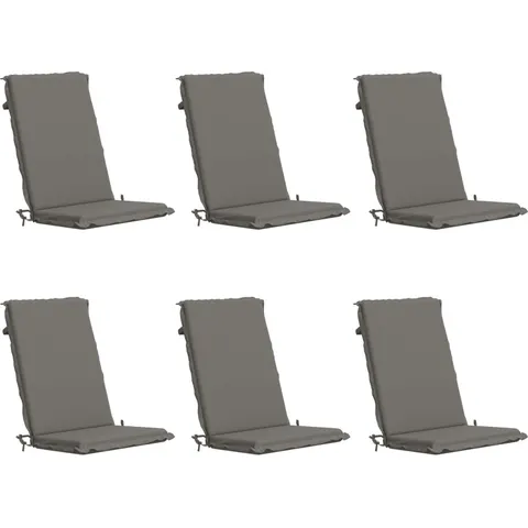 vidaXL Coussin de chaise à dossier haut GEMERT 6 pc 100 % polyester – 427360 – image 1
