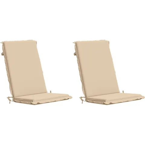 vidaXL Coussin de chaise à dossier haut GEMERT 2 pc 100 % polyester – 427377 – image 1