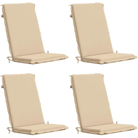vidaXL Coussin de chaise à dossier haut GEMERT 4 pc 100 % polyester – 427384 – image 1