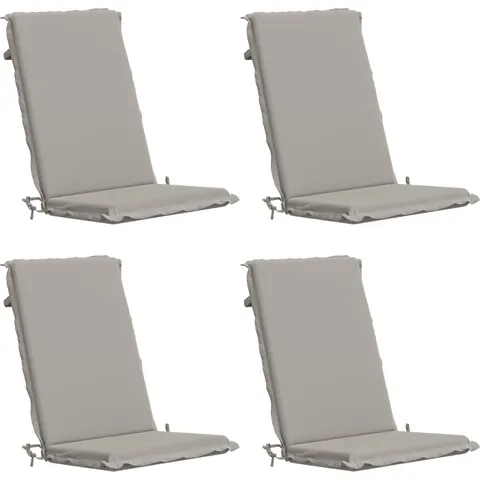 vidaXL Coussin de chaise à dossier haut GEMERT 4 pc 100 % polyester – 427629 – image 1