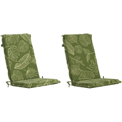 vidaXL Coussin de chaise à dossier haut GEMERT 2 pc 100 % polyester – 427704 – image 1