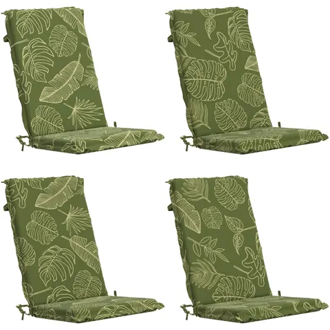 vidaXL Coussin de chaise à dossier haut GEMERT 4 pc 100 % polyester – 427711 – image 1