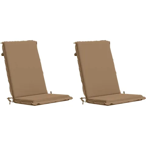 vidaXL Coussin de chaise à dossier haut GEMERT 2 pc 100 % polyester – 427827 – image 1