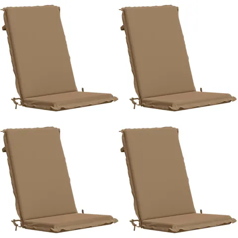 vidaXL Coussin de chaise à dossier haut GEMERT 4 pc 100 % polyester – 427834 – image 1
