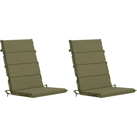 vidaXL Coussin de chaise à dossier haut GEMERT 2 pc 100 % polyester – 428787 – image 1