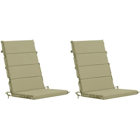 vidaXL Coussin de chaise à dossier haut GEMERT 2 pc 100 % polyester – 428817 – image 1