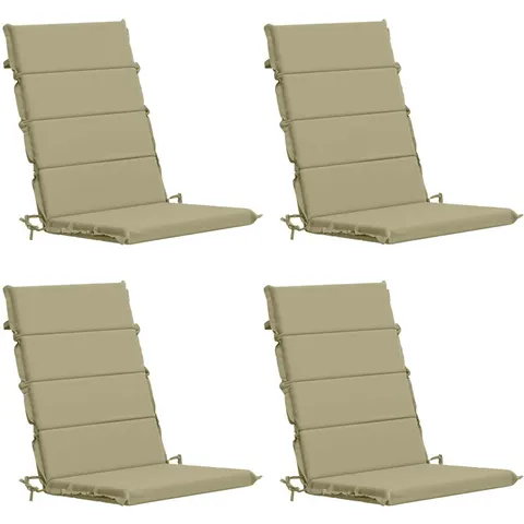 vidaXL Coussin de chaise à dossier haut GEMERT 4 pc 100 % polyester – 428824 – image 1