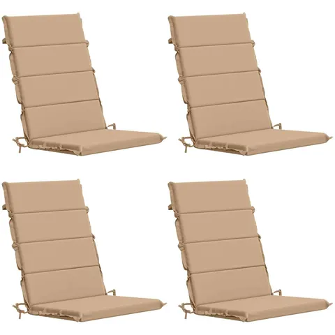 vidaXL Coussin de chaise à dossier haut GEMERT 4 pc 100 % polyester – 428916 – image 1