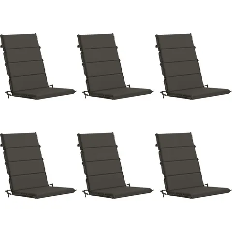 vidaXL Coussin de chaise à dossier haut GEMERT 6 pc 100 % polyester – 429074 – image 1