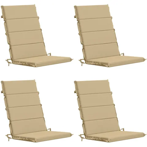 vidaXL Coussin de chaise à dossier haut GEMERT 4 pc 100 % polyester – 429180 – image 1