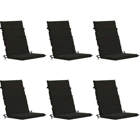 vidaXL Coussin de chaise à dossier haut GEMERT 6 pc 100 % polyester – 429258 – image 1