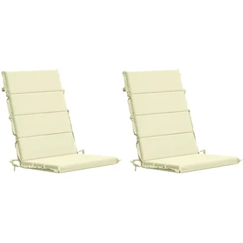vidaXL Coussin de chaise à dossier haut GEMERT 2 pc 100 % polyester – 429296 – image 1
