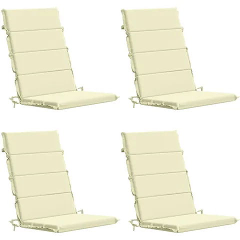 vidaXL Coussin de chaise à dossier haut GEMERT 4 pc 100 % polyester – 429302 – image 1