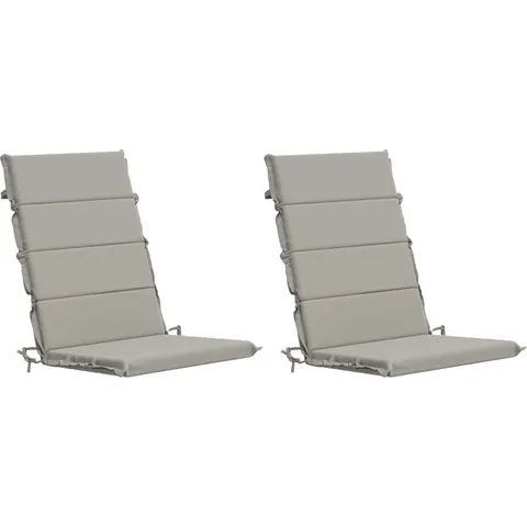 vidaXL Coussin de chaise à dossier haut GEMERT 2 pc 100 % polyester – 429357 – image 1