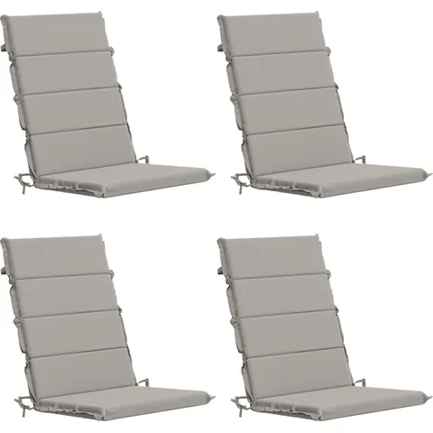 vidaXL Coussin de chaise à dossier haut GEMERT 4 pc 100 % polyester – 429364 – image 1