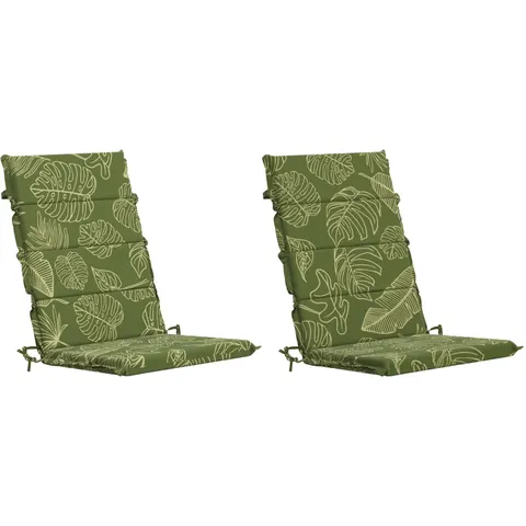 vidaXL Coussin de chaise à dossier haut GEMERT 2 pc 100 % polyester – 429449 – image 1