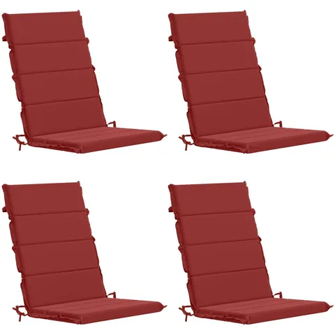 vidaXL Coussin de chaise à dossier haut GEMERT 4 pc 100 % polyester – 429630 – image 1