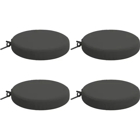 vidaXL Coussins de siège SOEST 4 pc 100 % polyester Anthracite – 431510 – image 1