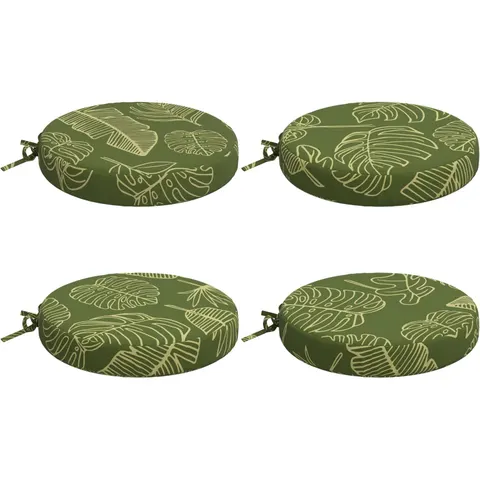 vidaXL Coussins de siège SOEST 4 pc 100 % polyester Modèle feuille – 431619 – image 1