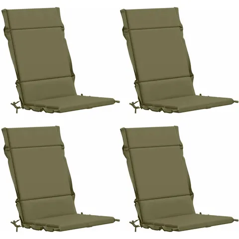 vidaXL Coussin de chaise à dossier haut GEMERT 4 pc 100 % polyester – 431985 – image 1