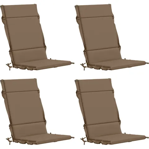 vidaXL Coussin de chaise à dossier haut GEMERT 4 pc 100 % polyester – 432043 – image 1