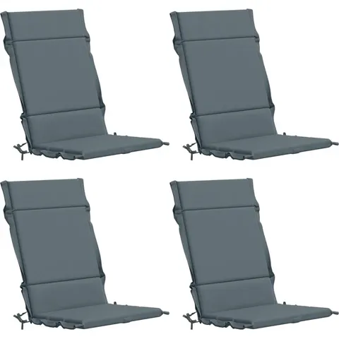 vidaXL Coussin de chaise à dossier haut GEMERT 4 pc 100 % polyester – 432135 – image 1