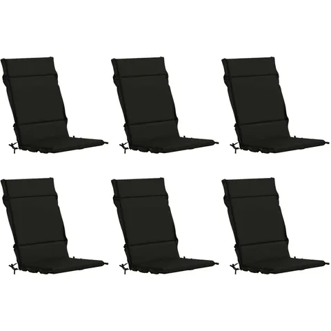 vidaXL Coussin de chaise à dossier haut GEMERT 6 pc 100 % polyester – 432203 – image 1