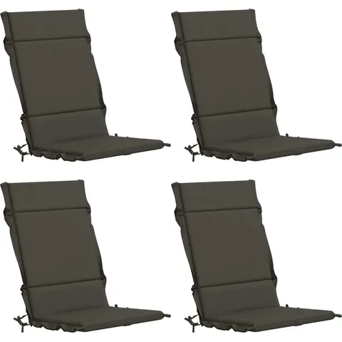 vidaXL Coussin de chaise à dossier haut GEMERT 4 pc 100 % polyester – 432258 – image 1