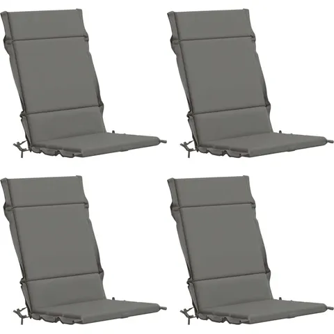vidaXL Coussin de chaise à dossier haut GEMERT 4 pc 100 % polyester – 432289 – image 1