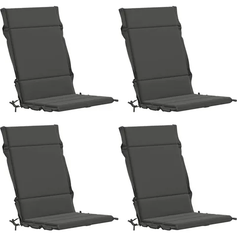 vidaXL Coussin de chaise à dossier haut GEMERT 4 pc 100 % polyester – 432340 – image 1