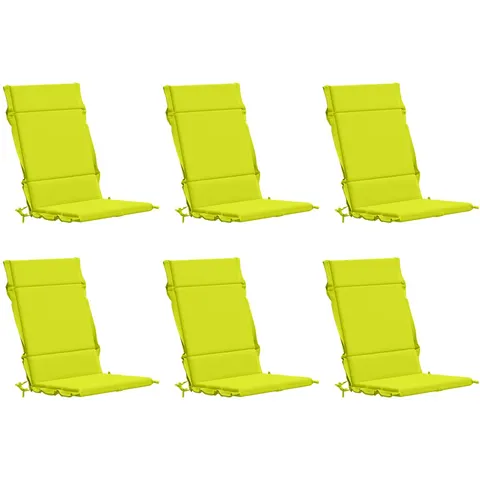 vidaXL Coussin de chaise à dossier haut GEMERT 6 pc 100 % polyester – 432418 – image 1
