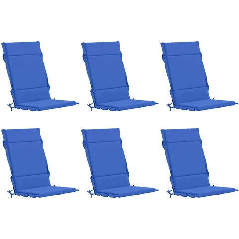 vidaXL Coussin de chaise à dossier haut GEMERT 6 pc 100 % polyester – 432470 – image 1