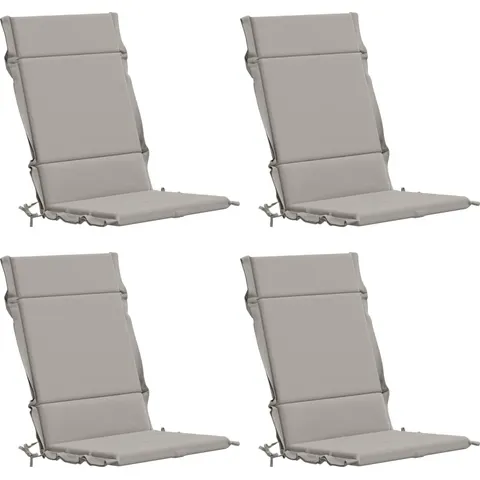 vidaXL Coussin de chaise à dossier haut GEMERT 4 pc 100 % polyester – 432555 – image 1