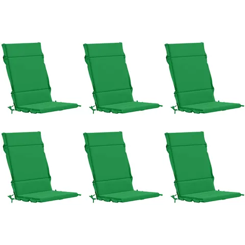 vidaXL Coussin de chaise à dossier haut GEMERT 6 pc 100 % polyester – 432593 – image 1