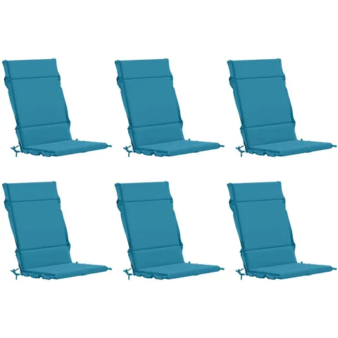 vidaXL Coussin de chaise à dossier haut GEMERT 6 pc 100 % polyester – 432623 – image 1