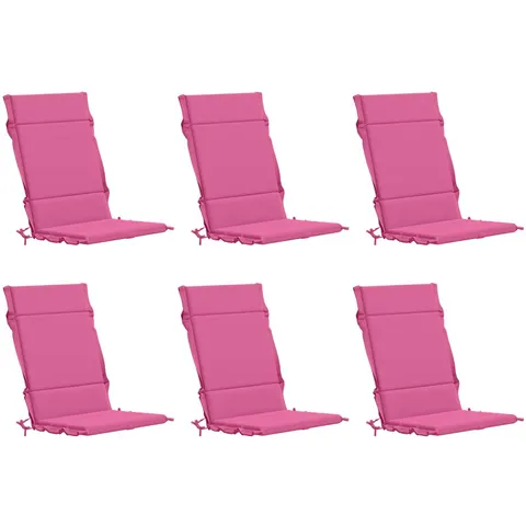 vidaXL Coussin de chaise à dossier haut GEMERT 6 pc 100 % polyester – 432715 – image 1