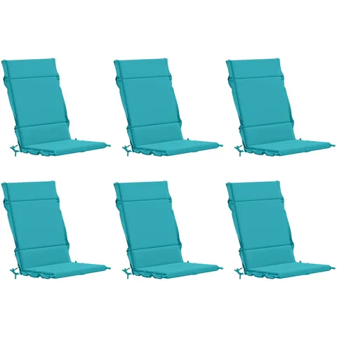vidaXL Coussin de chaise à dossier haut GEMERT 6 pc 100 % polyester – 432807 – image 1