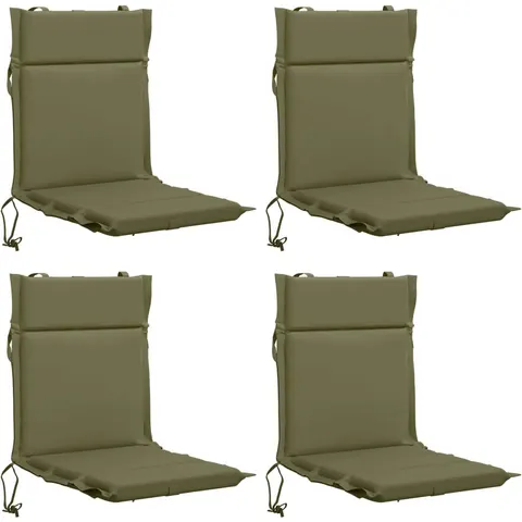 vidaXL Coussin de chaise à dossier bas GEMERT 4 pc 100 % polyester – 432852 – image 1