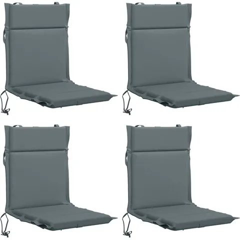 vidaXL Coussin de chaise à dossier bas GEMERT 4 pc 100 % polyester – 433002 – image 1