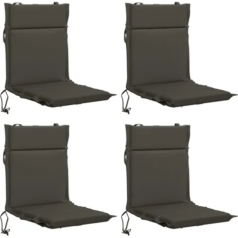 vidaXL Coussin de chaise à dossier bas GEMERT 4 pc 100 % polyester – 433125 – image 1