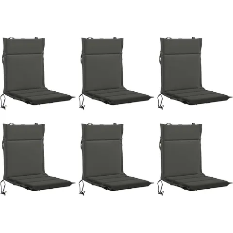 vidaXL Coussin de chaise à dossier bas GEMERT 6 pc 100 % polyester – 433224 – image 1