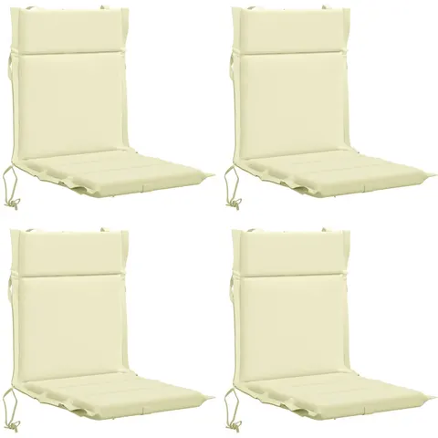 vidaXL Coussin de chaise à dossier bas GEMERT 4 pc 100 % polyester – 433361 – image 1